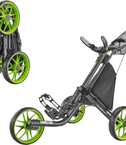 3-Wheel Foldable Golf Push Cart With Foot Brake - CaddyLite EZ V8