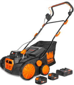 WEN 16-Inch 15-Amp 2-in-1 Electric Dethatcher And Scarifier With Collection Bag - DT1516