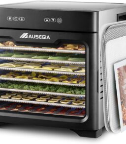 Commercial Large 12 Trays Food Dehydrator. Usable Area up to 22.67ft². 1200W Full Stainless Steel Dryer Machine. up to 190℉ Temperature. for Meat. Fruit. Veggies. Beef. Herbs. Pet Foods