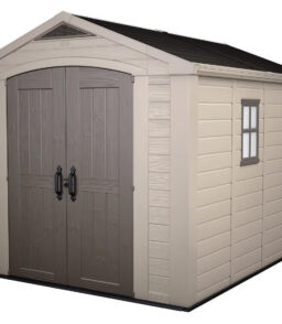 Keter Resin Outdoor Storage Shed. Taupe. 8 x 11 Foot - Factor