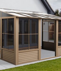 Gazebo Penguin Wall-Mounted Gazebo. 10 x 12. Aluminum Frame With UV Protection - Florence