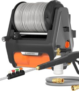 Giraffe Tools Grandfalls Wall Mounted Electric Pressure Washer. 2900 PSI. 2.2 GPM. 100ft Retractable Hose - Super 134