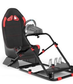 RACGTING Racing Simulator Cockpit With Foldable Seat - Logitech/Thrustmaster