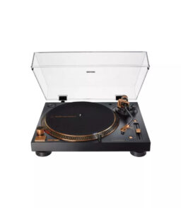Direct-Drive USB Turntable 3-Speed Vinyl Player With Built-In Preamp And Digital Conversion - Bronze