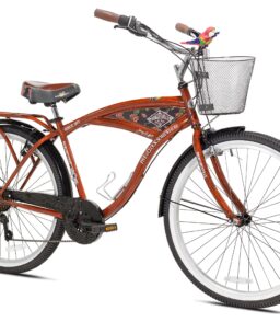 Kent 26in Margaritaville Men's Cruiser Bike. Wood Grain Color