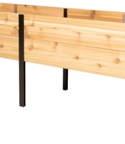 Gardener's Supply Company Elevated Cedar Raised Garden Bed. 2 ft x 8 ft. 29 in High