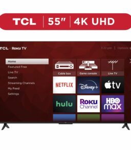 TCL 55 inch 4K UHD HDR Roku Smart TV With 4 HDMI Inputs - 4-Series