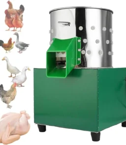 Chicken Plucker. Poultry De-featherer with 110 Rubber Fingers. 60W High-Efficiency Hair Plucking. Stainless Steel. for Duck Goosey Farm