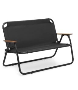 MoNiBloom Folding Double Camping Chair. 2-Person. 43.5 x 21.5 x 27 in. 330 lbs