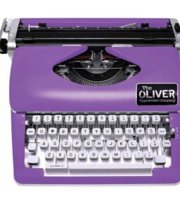The Oliver Typewriter Company Manual Typewriter. Purple. 11-in Carriage