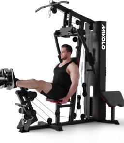 Mikolo Multifunctional Home Gym Workout Station With 150LBS Weight Stack