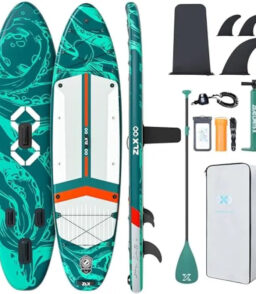 ZLX Inflatable Stand-Up Paddle Board. 11'6in. Extra-Wide. Jade Canyon