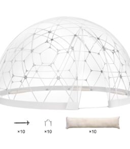 KFFKFF Outdoor Dome Tent. 9.5 Ft Clear PVC - GB-DOME-9.5