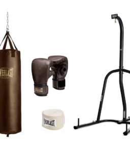 Everlast Heavy Bag Stand With 100 Lb Vintage Heavy Bag Kit. Black. 3 Piece - 19100800