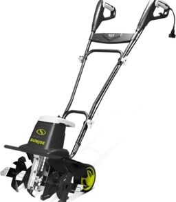Sun Joe Corded Electric Garden Tiller And Cultivator With Steel Tines. 16 Inch. 13.5-Amp - TJ604E