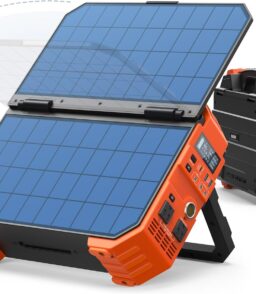 BLAVOR Portable Power Station 1600W 1024Wh LiFePO4 Battery With Built-In 40W Solar Panel - S1600