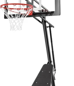Basketball Hoop 48 Inch Backboard Portable Basketball Hoop Outdoor.5.3-10ft Stepless Regulation Crank Adjust Basketball Goal System