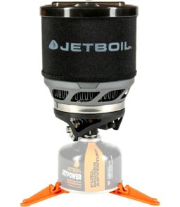 Jetboil MiniMo Camping And Backpacking Stove Cooking System With Adjustable Heat Control - Carbon