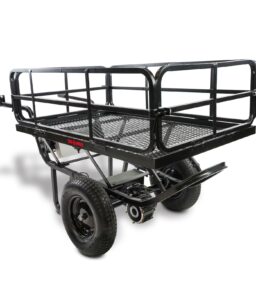 Chore Warrior Electric Wheelbarrow Powered Utility Cart. 350 LBS Capacity. Metal Mesh Deck. 8 Hour Battery Life