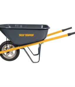 True Temper Residential Steel Wheelbarrow. 6 cu ft