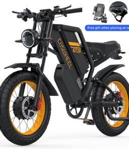 COSWHEEL GT20 Electric Dirt Bike. 1500W Motor. 48V/25Ah Removable Battery. 20in x 4.0in Fat Tires - GT20