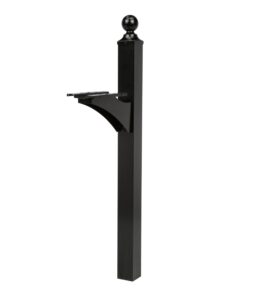 Architectural Mailboxes Landover Aluminum Mailbox Post. Black