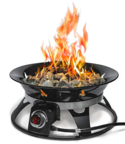 Portable Propane Fire Pit 21-inch 58.000 BTU With Cover And Carry Kit