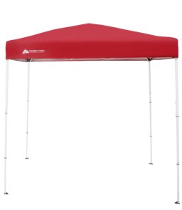 Ozark Trail Instant Canopy Outdoor Shade Shelter. Brilliant Red. 4 ft. x 6 ft. x 85 in.