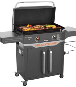 Blackstone ProSeries 2 Burner 28 inch Outdoor Cabinet Griddle With Hood