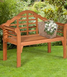 4 FT Folding Outdoor Eucalyptus Wood Bench. Natural. 2-Person - 49 in x 21 in x 38 in