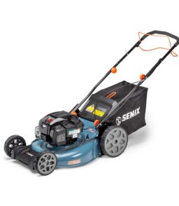 SENIX 22-Inch 163 cc 4-Cycle Gas RWD Self-Propelled Lawn Mower With 11-In Rear Wheels - LSSG-H1