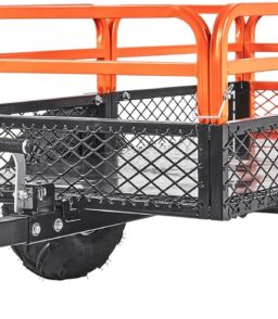VEVOR ATV UTV Tow-Behind Dump Cart 1500 lb 15 cu ft