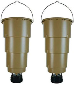 Moultrie Hanging Deer Feeders 5 Gallon. 2-Pack - Adjustable Timer